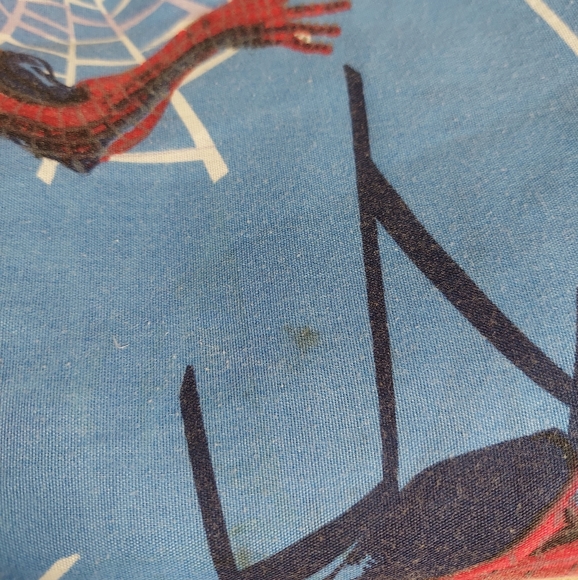 2002 Marvel SPIDERMAN 3 Pc. Fitted & 2 Flat Bed Sheets Pre-owned - Picture 4 of 5